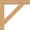 Ekena Millwork Traditional Block Smooth Bracket w/ Offset Brace, Western Red Cedar, 7 1/2"W x 42"D x 42"H BKT0806X42X42TRA05SWR - alternate 3